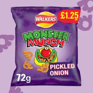 5x Walkers Monster Munch Pickled Onion 72g
