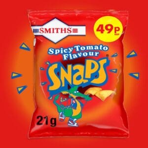 15x Smiths Snaps Spicy Tomato 21g