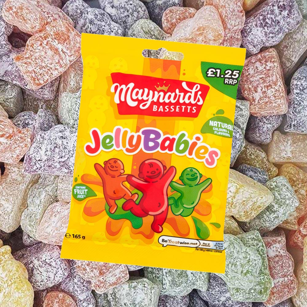5x Maynards Jelly Babies 130g - Snack Saver