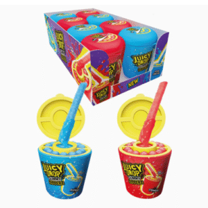 BAZOOKA JUICY DROP GUMMY DIPPERZ TUB 8X96G