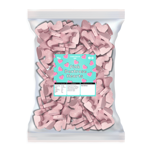 CANDYCRAVE PINK HEARTS 1KG