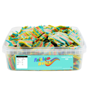 CANDYCRAVE RAINBOW BELTS 600G TUB