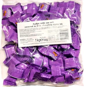 CHOCOLATE COVERED FUDGE WITH SEA SALT 1KG