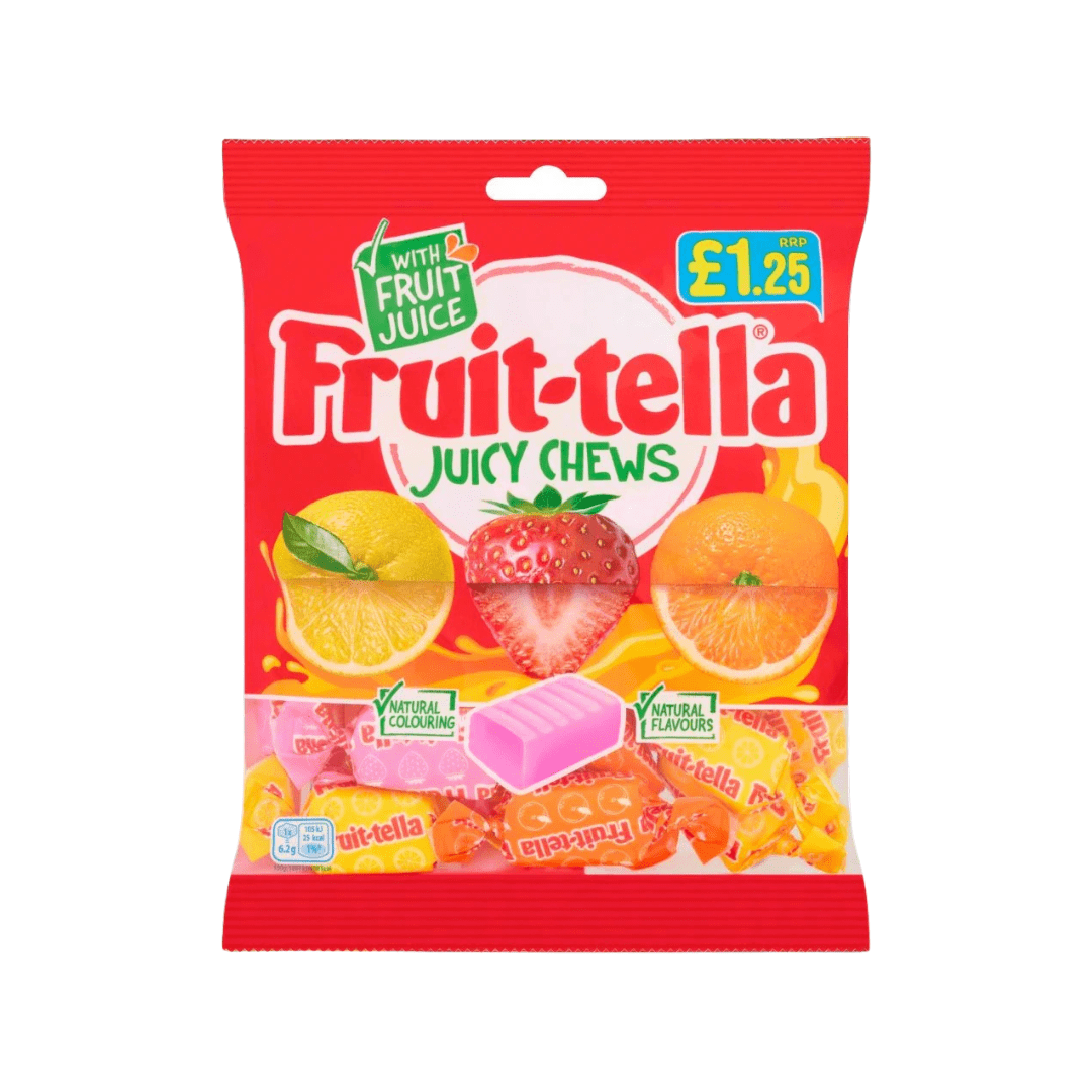 FRUITTELLA JUICY CHEWS PMP £1.25 12 X 135G