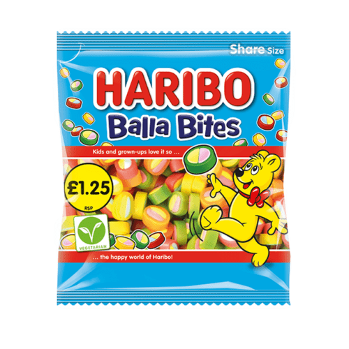 HARIBO BALLA BITES £1.25 PMP 12X140G