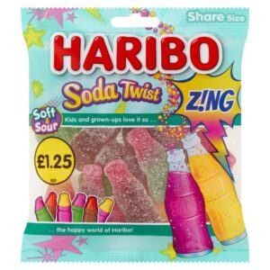 HARIBO SODA TWIST Z!NG 12x160g £1.25 PMP