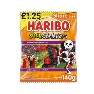 Haribo Sour Skeletons 12x140g PMP £1.25