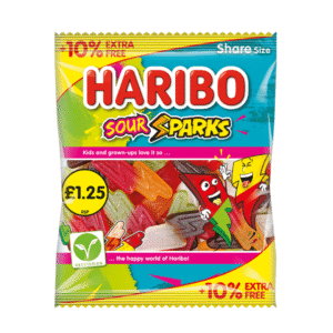 Haribo Sour Sparks 12x140g PMP £1.25