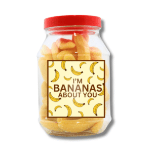 PUN GIFT VALENTINES BANANAS JAR 400G