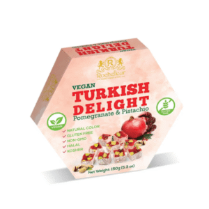 Rochefleur Turkish Delight Pomegranate and Pistachio 8x150g