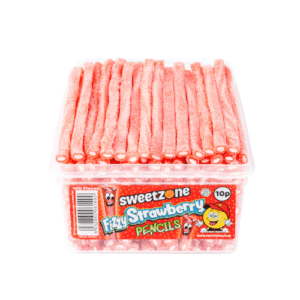 SWEETZONE FIZZY STRAWBERRY PENCILS 100 COUNT
