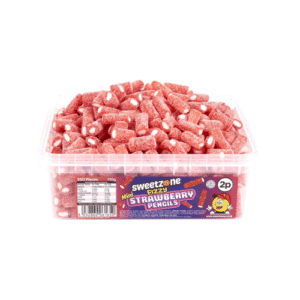 SWEETZONE FIZZY STRAWBERRY PENCILS 700G TUB