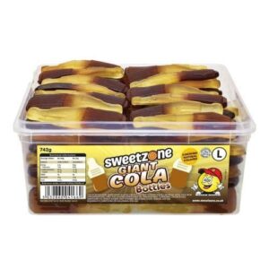 SWEETZONE GIANT COLA BOTTLES 805G TUB