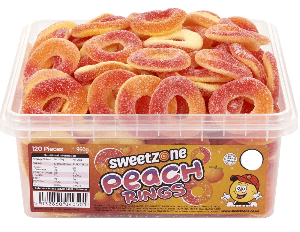 SWEETZONE PEACH RINGS TUB