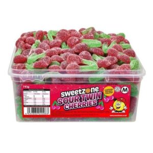 SWEETZONE SOUR TWIN CHERRIES 800G TUB
