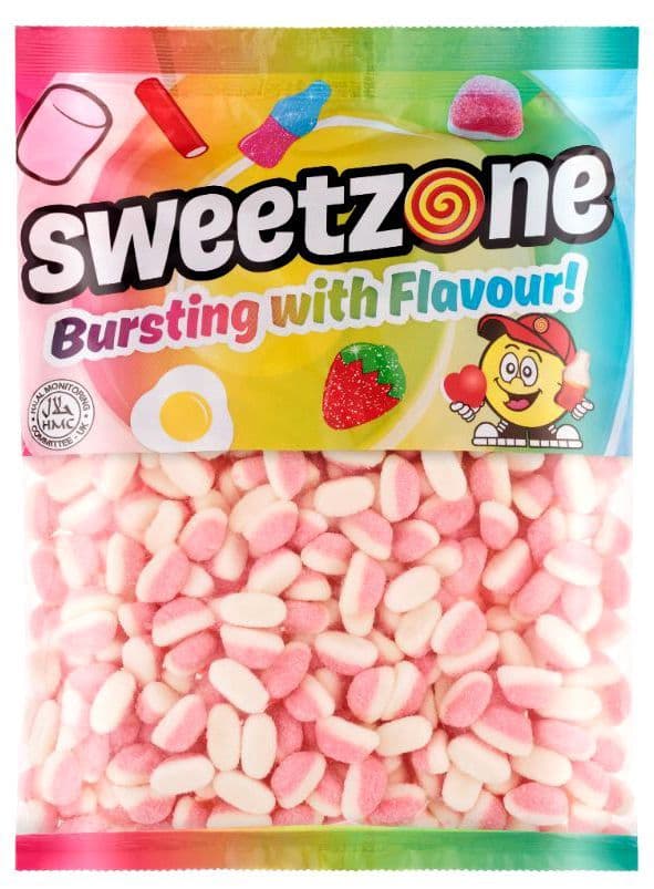 SWEETZONE STRAWBERRY PUFFS 1KG BAG