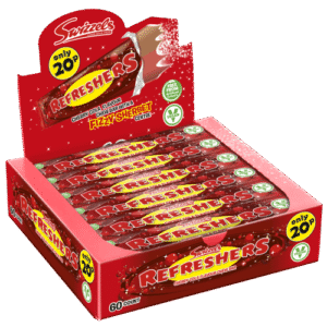 SWIZZELS REFRESHERS CHERRY COLA CHEW BARS 20P PMP 60X18G