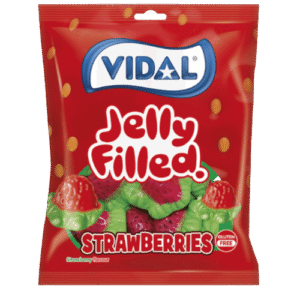 VIDAL JELLY FILLED STRAWBERRIES 14x90G